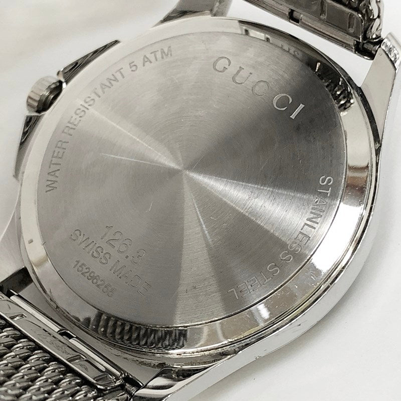 Gucci Watch Size - Color Silver 126.3 G Timeless Date Quartz F131