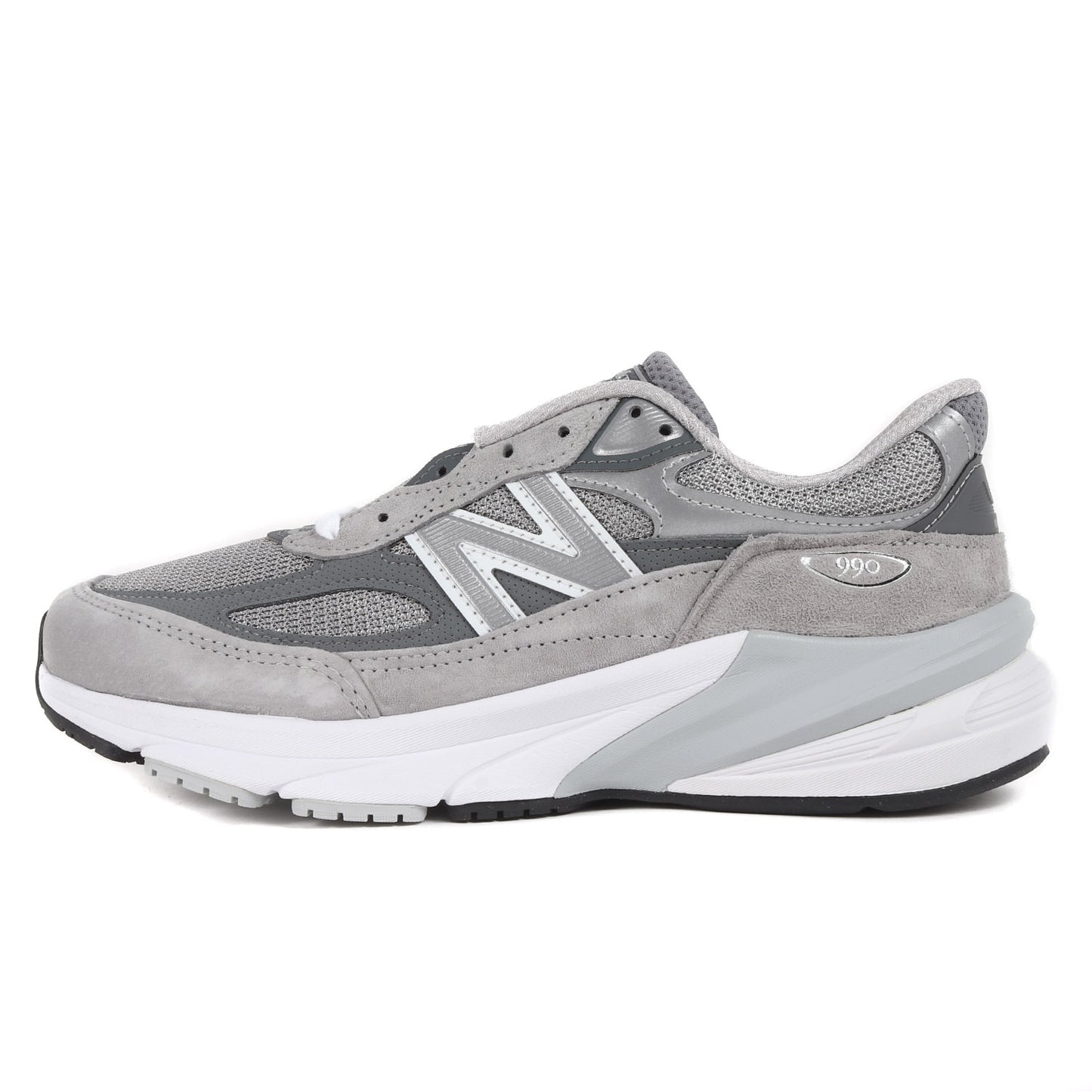 New Balance Men Size 8 M990 GL6 2022 Gray Suede Mesh Low Cut Sneakers Near Mint