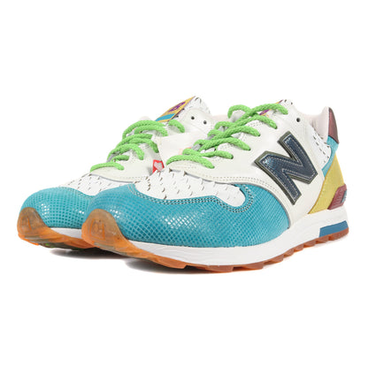 New Balance Men Size 9 5 M1400 STN Super Team 33 Neon Fish 2008 White Blue Gold