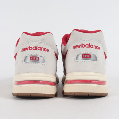 New Balance Men Size 10 5 Kith NYC 23AW M1700 KM White Red Suede Sneakers