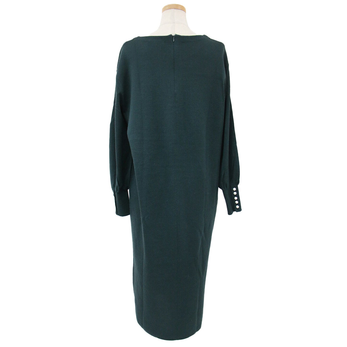 23Rd Ward Nijuthanku One Piece Knit Long Dark Green Size 38 M Straight Boat Neck