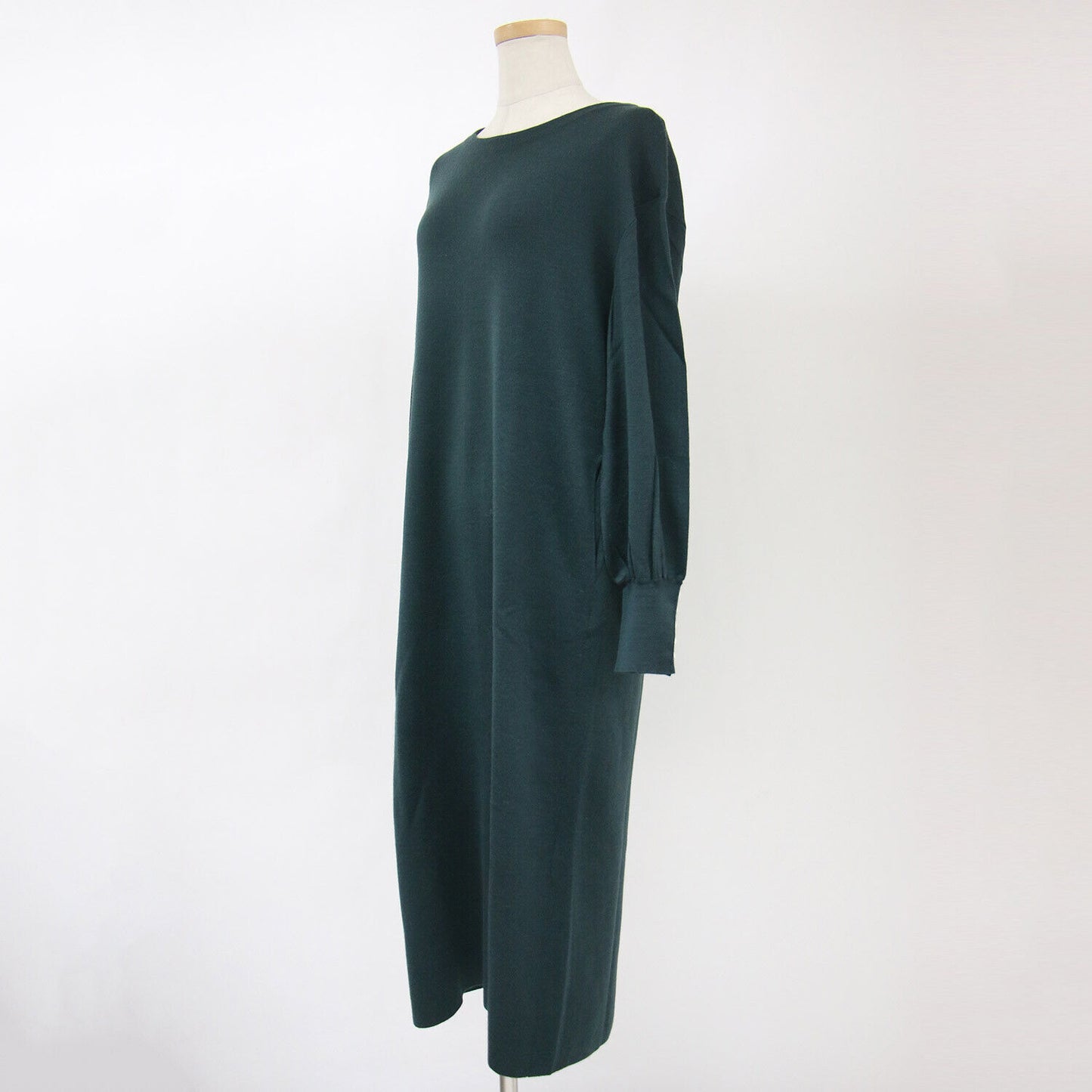 23Rd Ward Nijuthanku One Piece Knit Long Dark Green Size 38 M Straight Boat Neck