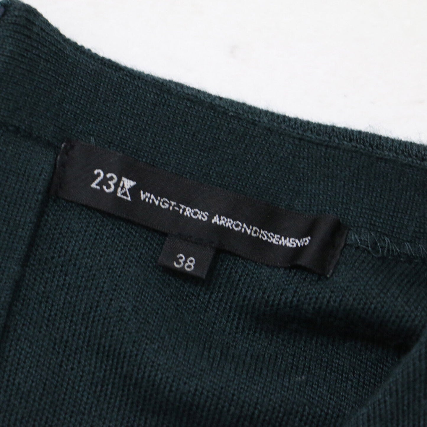 23Rd Ward Nijuthanku One Piece Knit Long Dark Green Size 38 M Straight Boat Neck