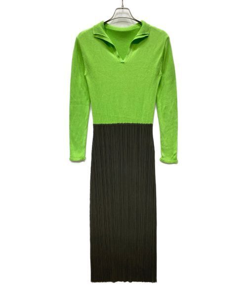 Issey Miyake Cotton Knit Pleated Dress dress Onepiece