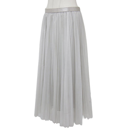 23 Ward Skirt Long Pleated 24 Spring/Summer Grayish Beige 44 XL Petticoat Includ