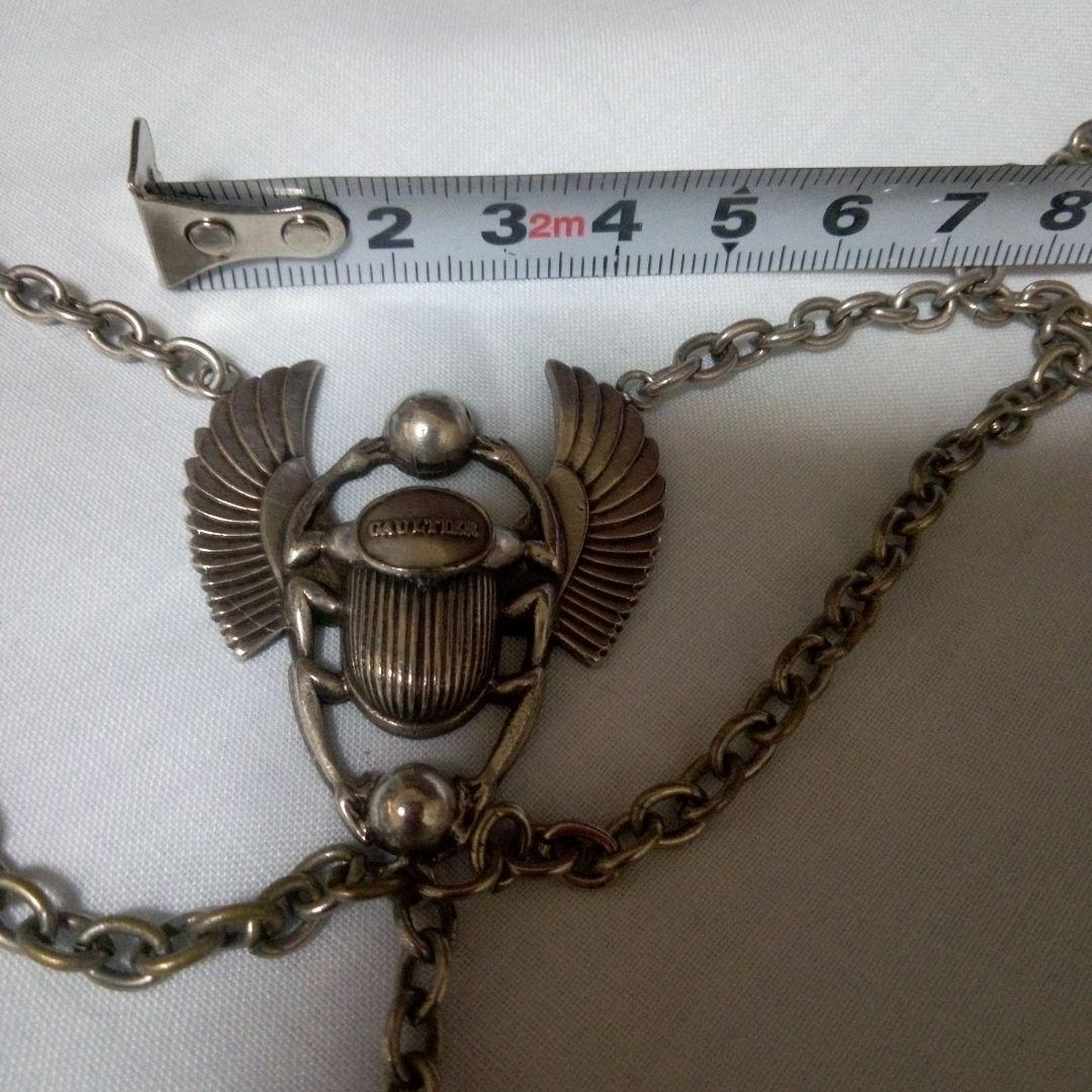 11409 Jean Paul Gaultier Scarab Necklace