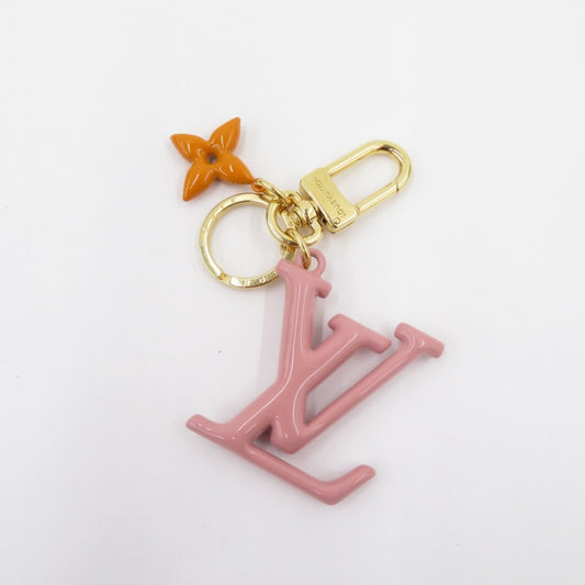 Louis Vuitton Keychain LV Pop Flower M01076 Pink Orange Excellent Condition