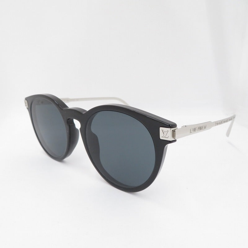 Louis Vuitton Rise Round Sunglasses Z1669E Black Navy Good Condition