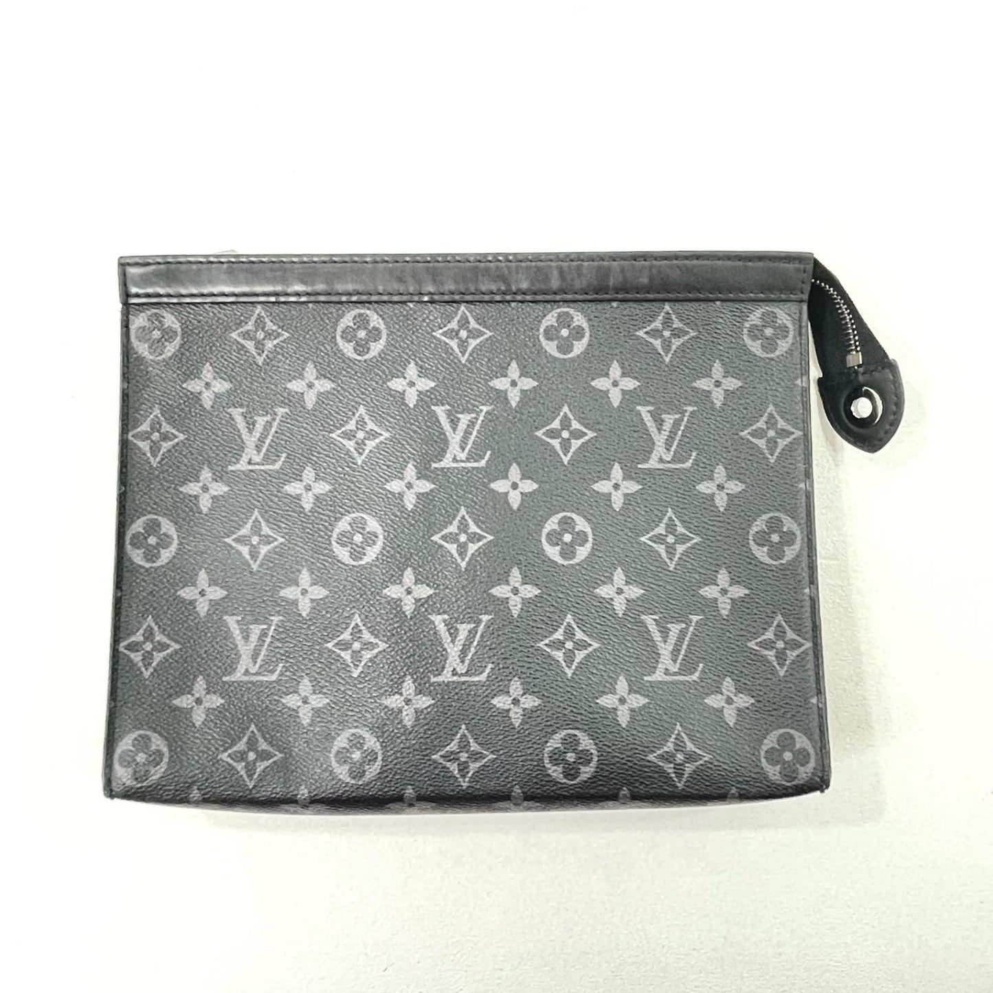 Louis Vuitton Pochette Voyage MM Monogram Eclipse Clutch Bag M61692 Black