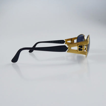 Fendi Sunglasses FS293 Unisex Logo Gold Fittings Good Condition