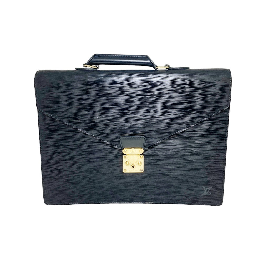 Louis Vuitton M54422 Serviette Conseil Briefcase Bag Business Epi Leather Black