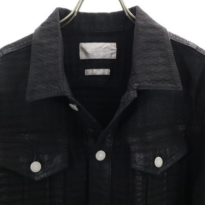 High Street Trucker Denim Jacket L Black Men's 210330