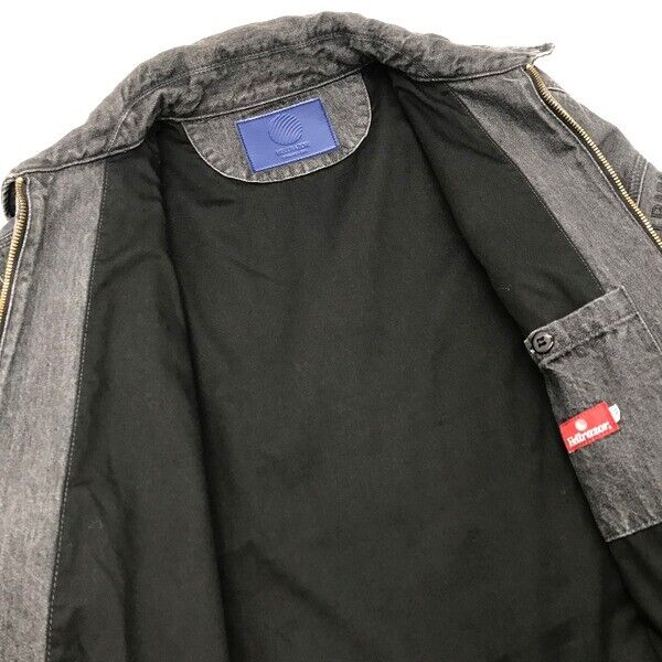 Hellrazor Denim Jacket Blouson Smicro Casual Patch Outerwear Men's