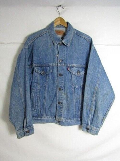 80 Usa Made Levis 70507 Denim Jacket 4 Pockets M Size Medium Men's