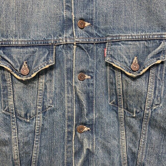 SUGAR CANE Denim jacket 3rd type outerwear front pocket trucker jacket size40