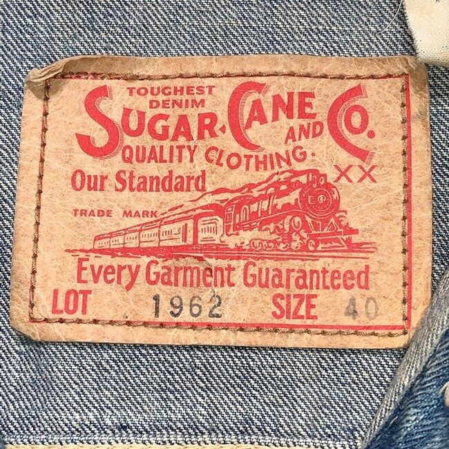 SUGAR CANE Denim jacket 3rd type outerwear front pocket trucker jacket size40