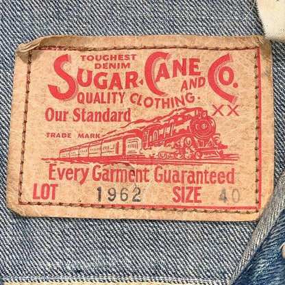 SUGAR CANE Denim jacket 3rd type outerwear front pocket trucker jacket size40