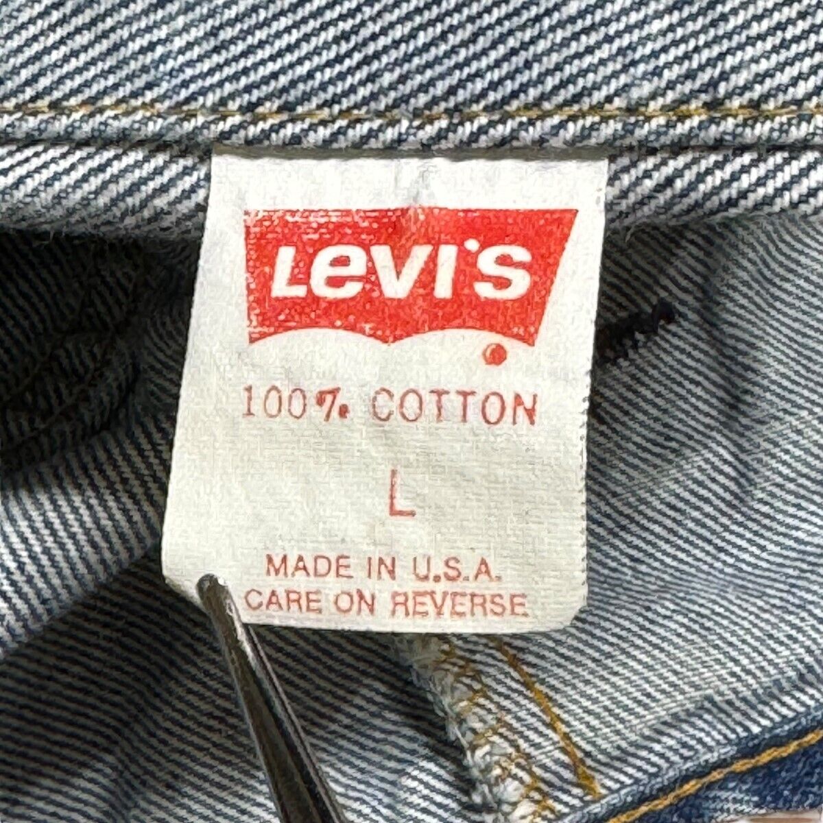 Levis Made In Usa Denim Jacket 70507 0210 Indigo Size L 240524 Levi's