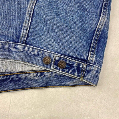 90'S Made In Canada Levi's 75525-4891 Trucker Jacket Studded Denim Jean Size Men