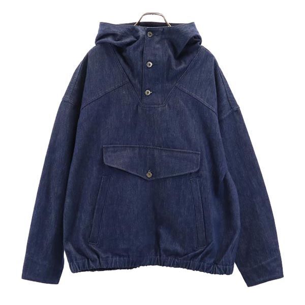 Monitaly Usa Pullover Denim Jacket 44 Hood Anorak Men's 230827