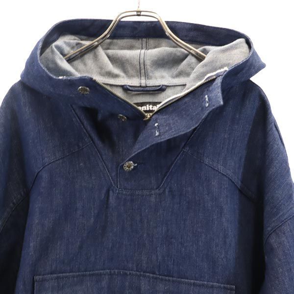 Monitaly Usa Pullover Denim Jacket 44 Hood Anorak Men's 230827