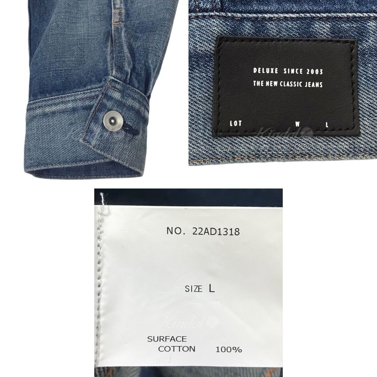 Deluxe Denim Jacket Upsetter 22Ad1318 Indigo Size L Price Review