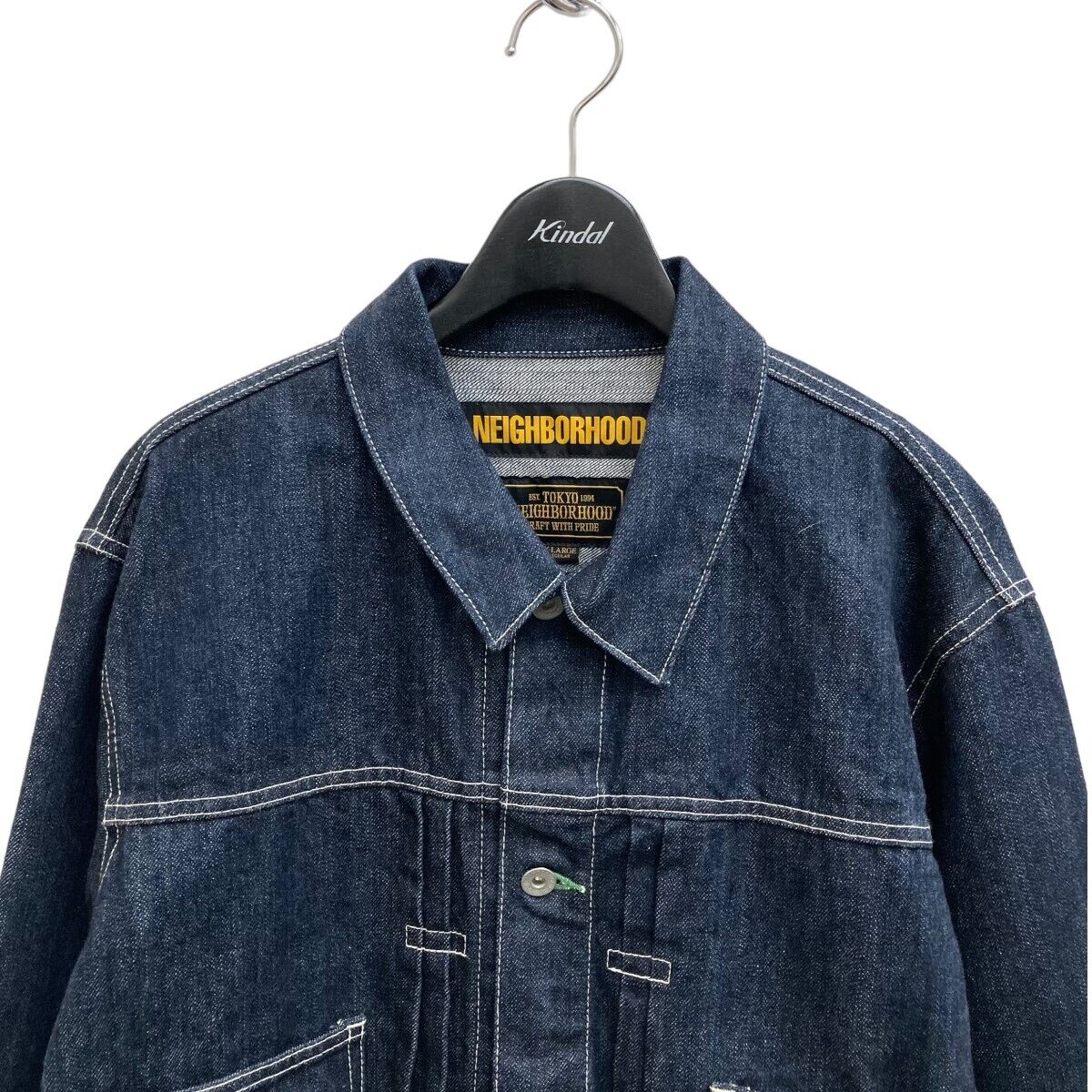 Neighborhood Stockman C-Jkt Denim Jacket 191Xbnh-Jkm01 Indigo Size XL 010824