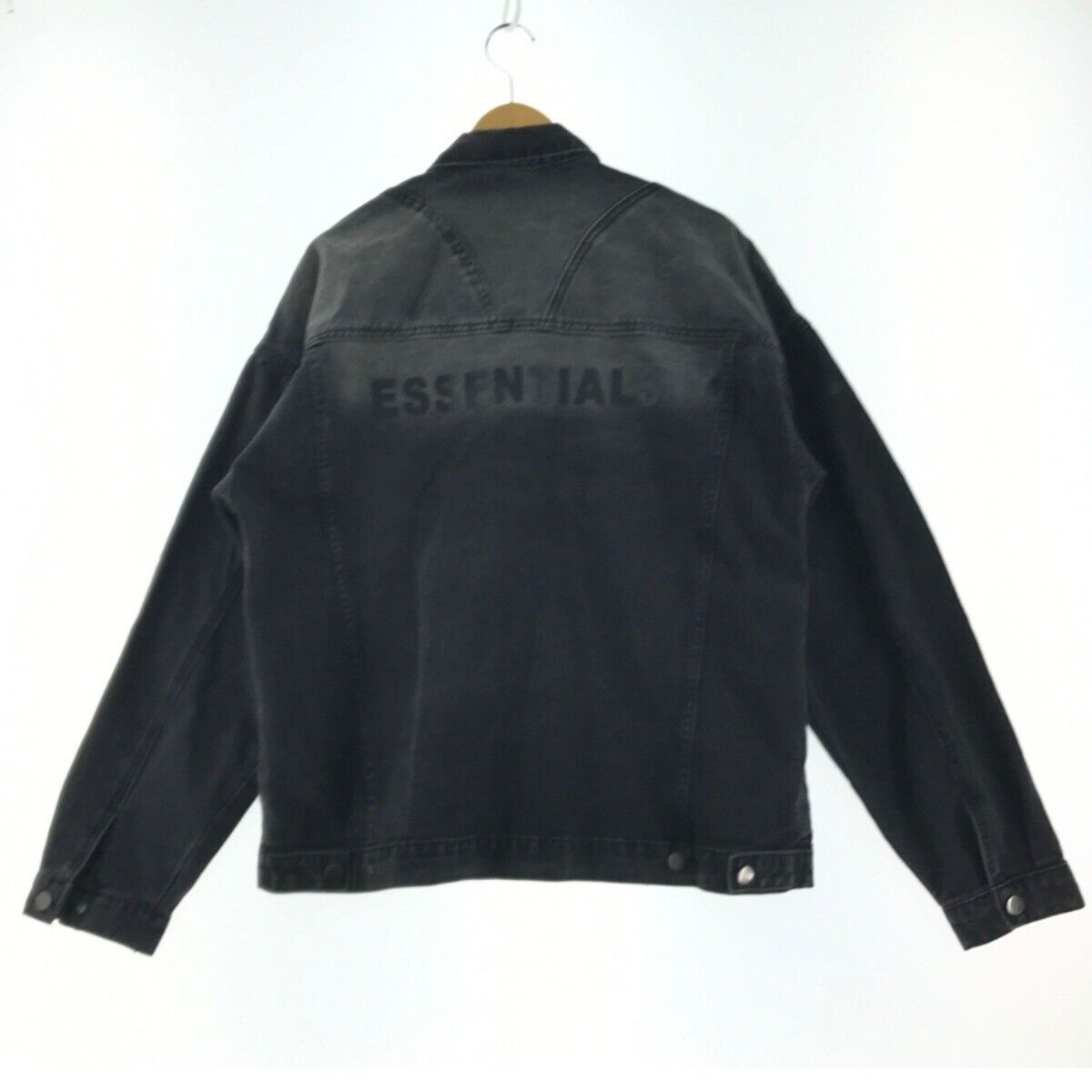 Essentials Denim Jacket Size XL Black B Rank