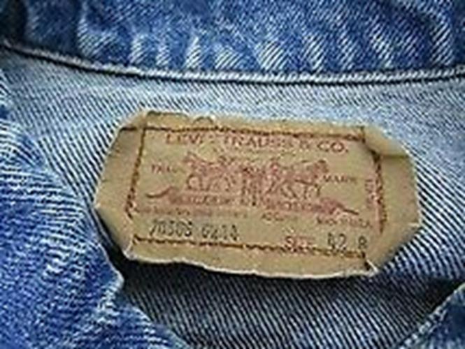 80 Usa Made Levi's 70506 Denim Jacket 4 Pockets 42 L Size Men's Large