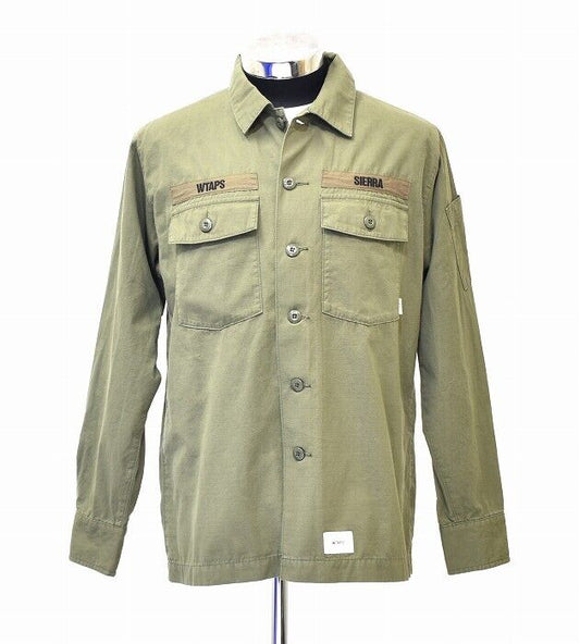 Wtaps Double Taps Buds Ls / Shirt. Cotton. Ripstop 192Brdt-Shm02 Butts Long Slee