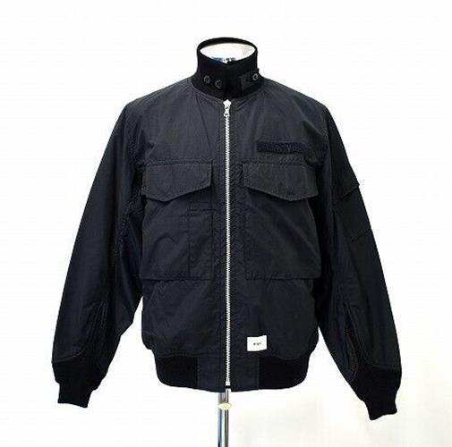 Wtaps Wfs / Jacket. Nyco. Weather Military Bomber Jacket 01 Black