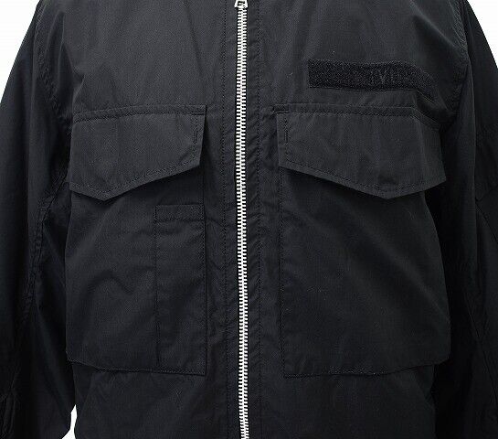 Wtaps Wfs / Jacket. Nyco. Weather Military Bomber Jacket 01 Black