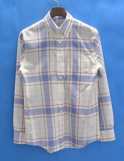 Jack Spade Check B.D Shirt White/Blue Xs Button Down Long Sleeve