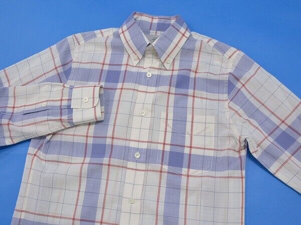 Jack Spade Check B.D Shirt White/Blue Xs Button Down Long Sleeve