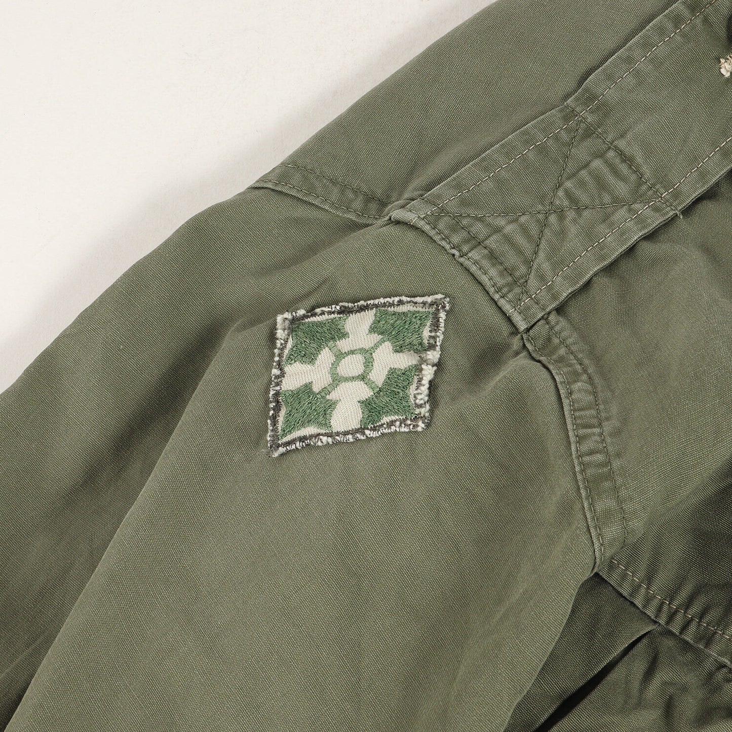 60S Us Army Actual 2Nd Jungle Fatigue Jacket Poplin / Nam Battle Olive Green Siz