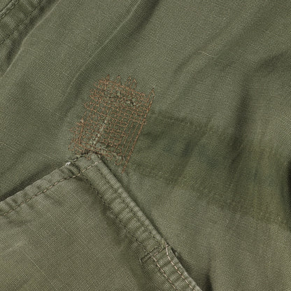 60S Us Army Actual 2Nd Jungle Fatigue Jacket Poplin / Nam Battle Olive Green Siz