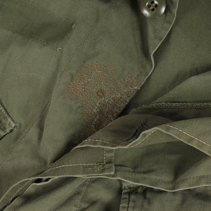 60S Us Army Actual 2Nd Jungle Fatigue Jacket Poplin / Nam Battle Olive Green Siz