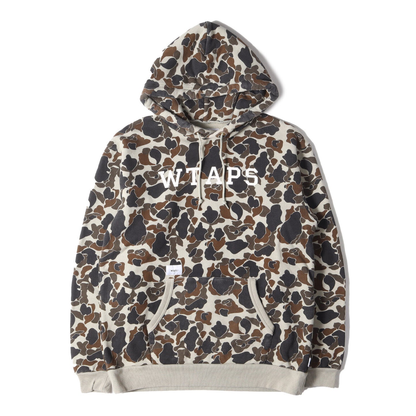 Wtaps Double Taps Hoodie Size S 18Aw Brand Logo Hunting Camo Sweatshirt Design H