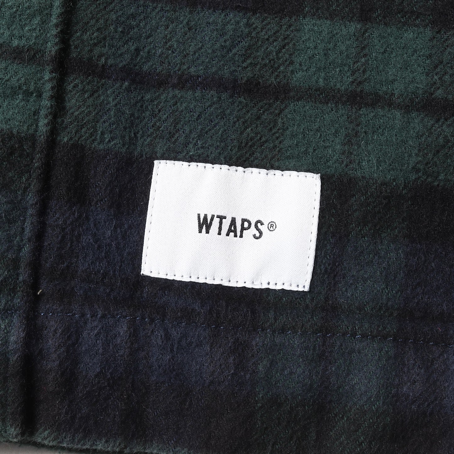 Wtaps Double Taps Shirt Size L 19Aw Heavy Check Flannel Union Ls Green Navy Tops