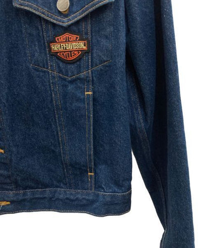 Harley-Davidson Back Embroidery Denim Jacket Good Condition