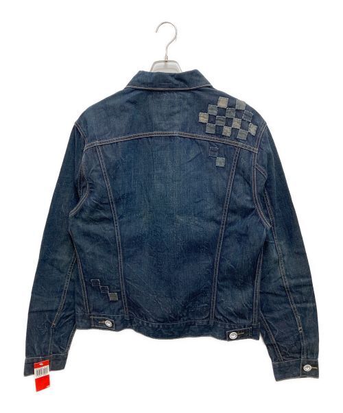 Levi's Red Patchwork Denim Jacket Good Condition