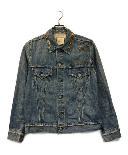 Remi Relief Studded Denim Jacket Good Condition