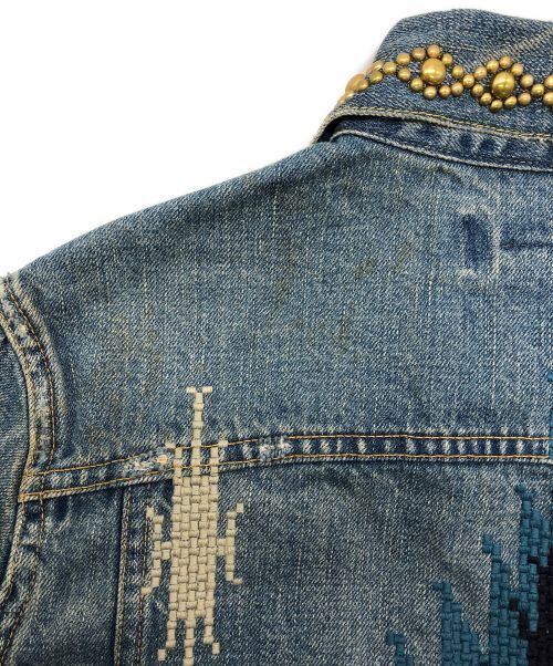 Remi Relief Studded Denim Jacket Good Condition