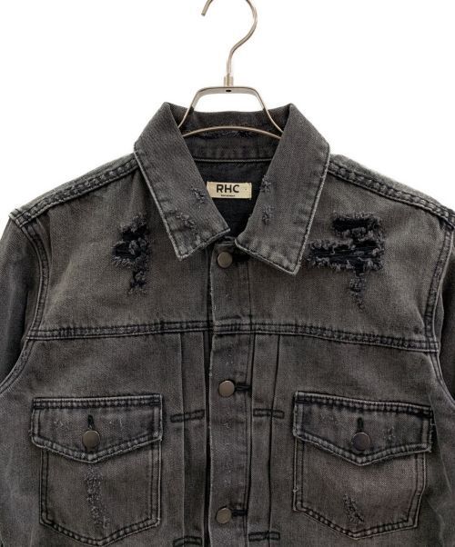 RHC Ron Herman Distressed Denim Jacket Good Condition