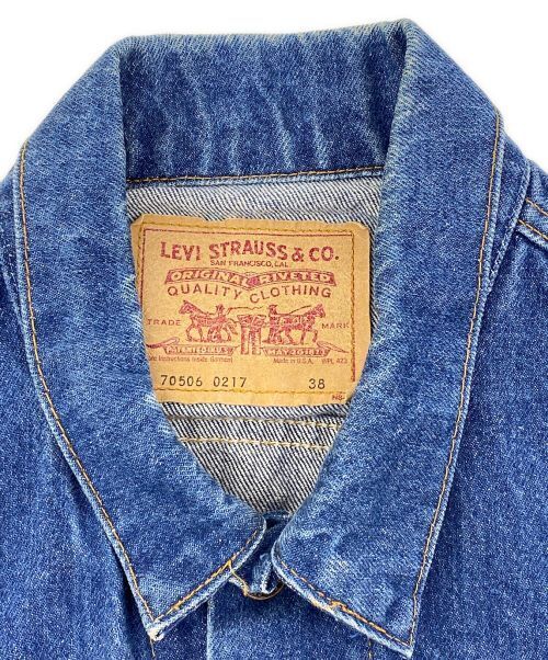 Levi's 70506-0217 Denim Jacket Button Back 527 Made In Usa Good Condition