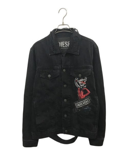 Diesel Distressed Patch Denim Jacket Good Condition