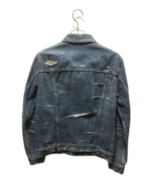 Balmain Vintage Destroyed Denim Jacket S8H3019T024D Good Condition