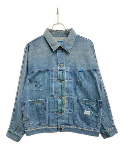 Liberaiders Paint Splatter Denim Jacket Good Condition