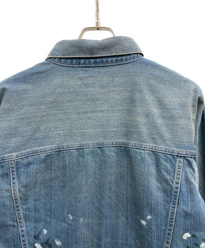 Liberaiders Paint Splatter Denim Jacket Good Condition