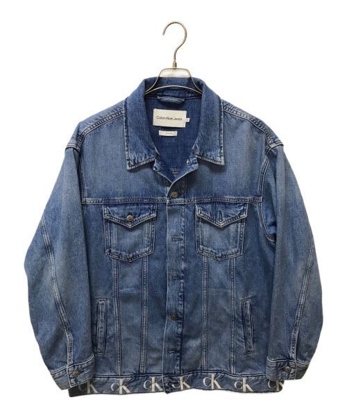 Calvin Klein Jeans Hem Logo Oversized Denim Jacket Good Condition